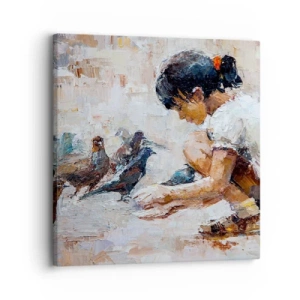 Schilderen op canvas - De kleintjes en de leukste - 30x30 cm