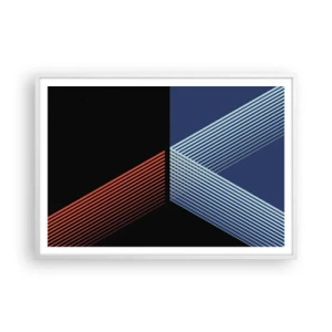 Poster in een witte lijst - Een eenvoudig verhaal - 100x70 cm