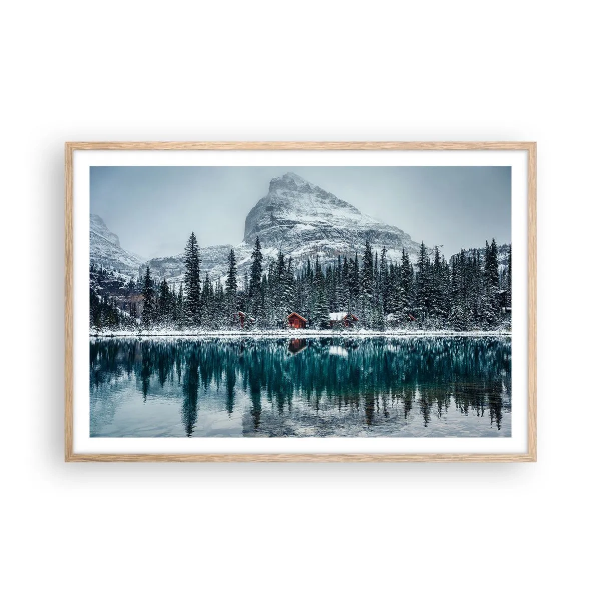 Een poster in een licht eiken lijst - Canadese stilte - 91x61 cm
