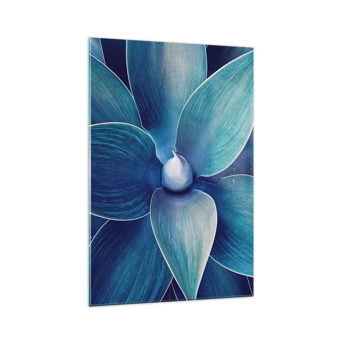 Schilderen op glas - Blauw uit de lucht - 70x100 cm