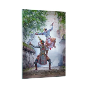 Schilderen op glas - De dans is verwoestend mooi - 50x70 cm