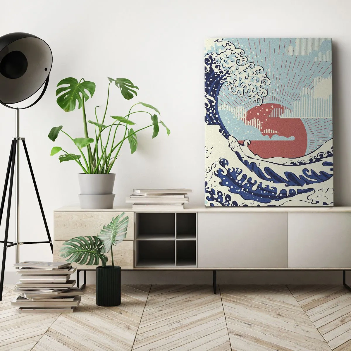 Schilderen op canvas - Van Japanse inspiratie - 50x70 cm
