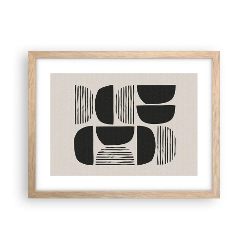 Een poster in een licht eiken lijst - Halfslachtige deals - 40x30 cm