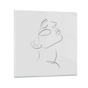 Schilderen op glas - De wendingen van dromen - 70x70 cm