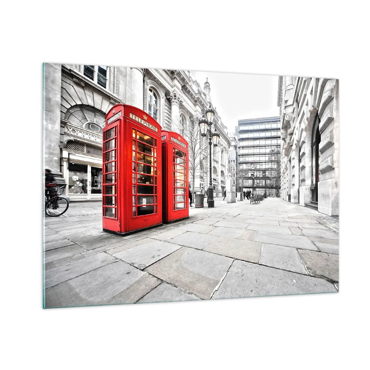 Schilderen op glas - Welkom in Londen - 100x70 cm