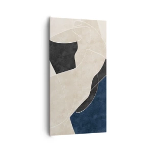 Schilderen op canvas - Abstracte compositie – kleurcontrast - 65x120 cm