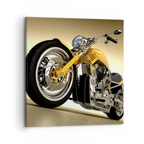 Schilderen op canvas - Een droom van kracht en snelheid - 70x70 cm