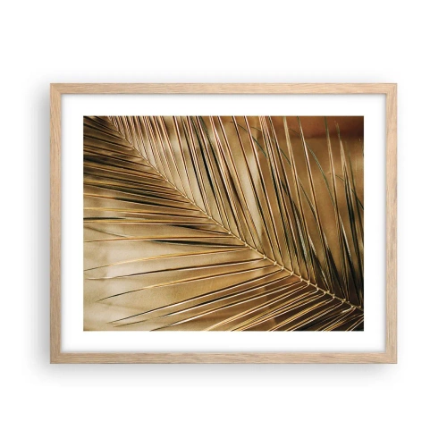 Een poster in een licht eiken lijst - Natuurlijke zuilengalerij - 50x40 cm