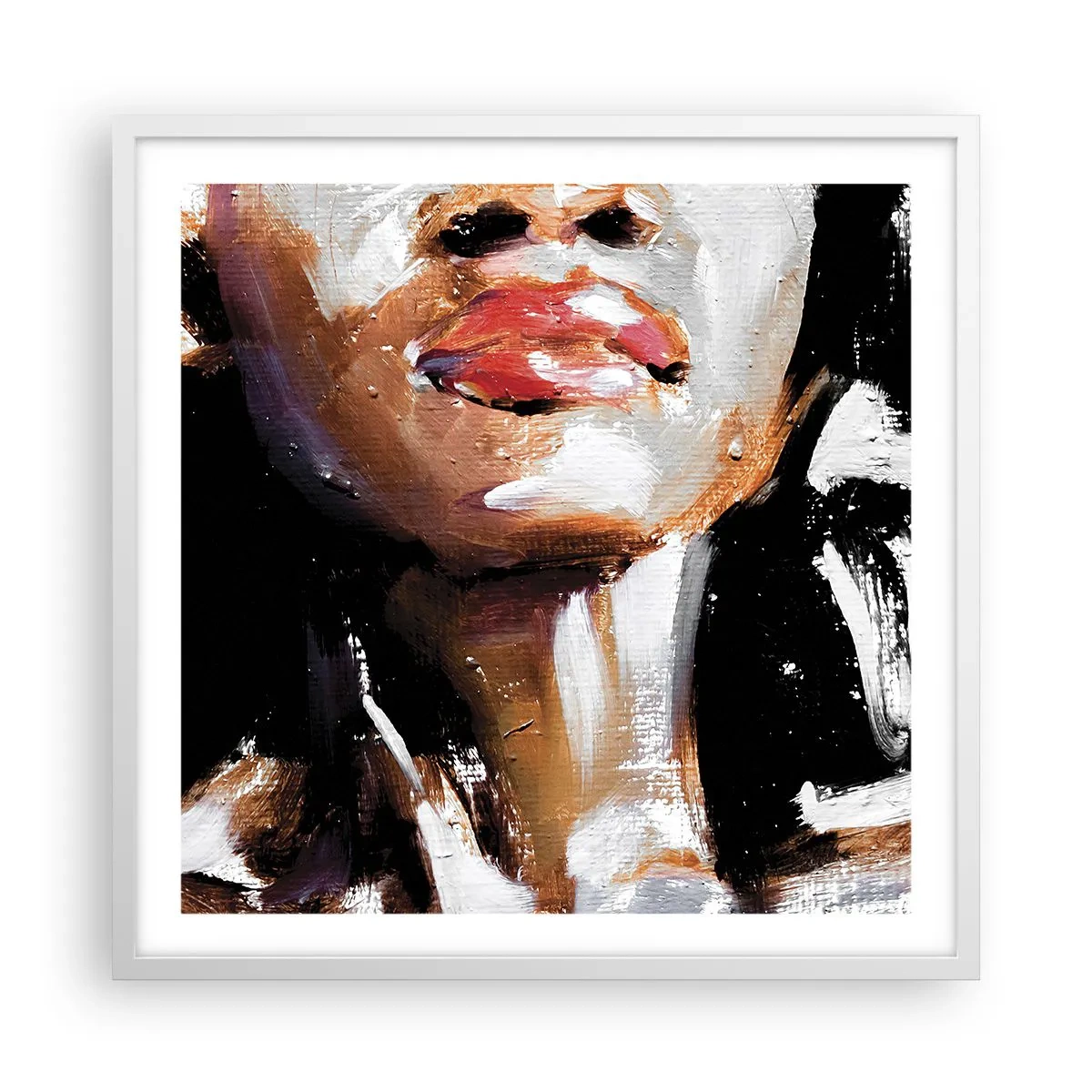 Poster in een witte lijst - Trots zonder vooroordelen - 60x60 cm