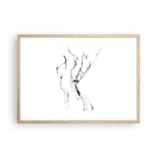 Een poster in een licht eiken lijst - Mooi en sterk - 70x50 cm