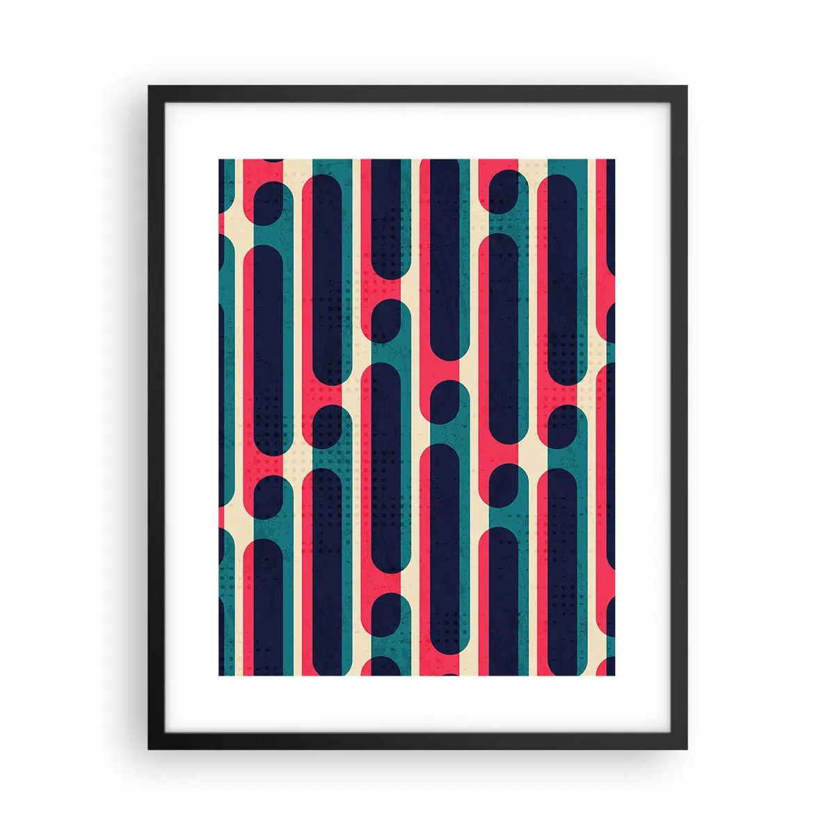 Poster in een zwarte lijst - In de diepte en vooruit - 40x50 cm