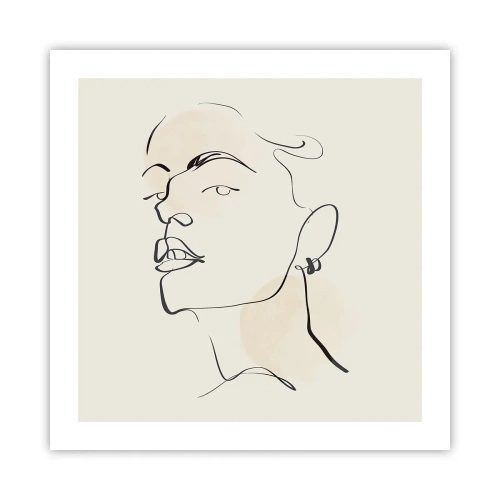 Poster - Een trotse blik - 50x50 cm