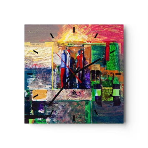 Wandklok - Klok - Relaties en emoties - 30x30 cm