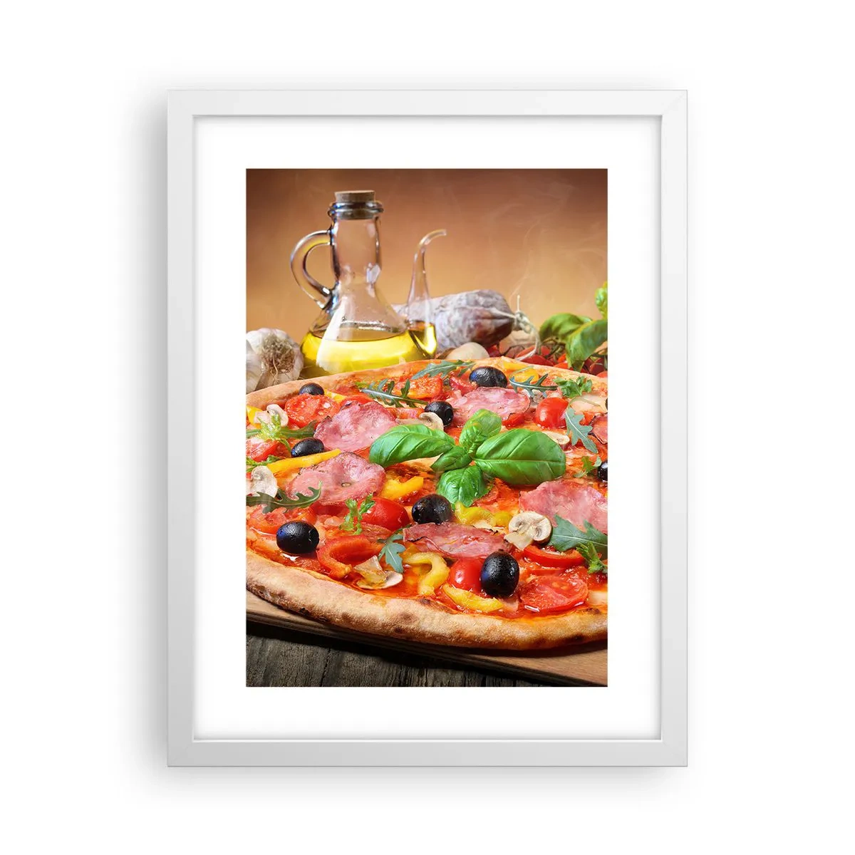 Poster in een witte lijst - Met echte Italiaanse smaak - 30x40 cm