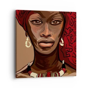 Schilderen op canvas - Ebbenhouten Venus - 40x40 cm