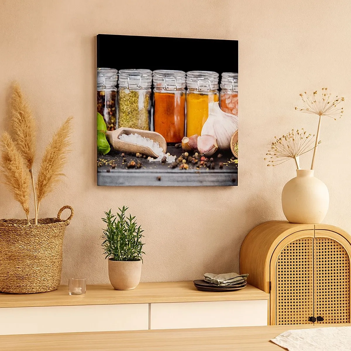 Schilderen op canvas - Zodat het leven smaak heeft - 30x30 cm