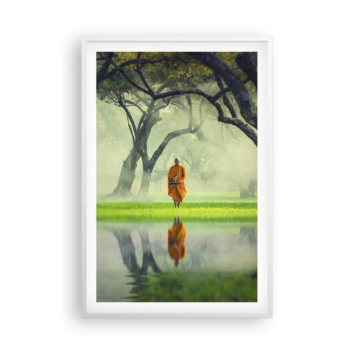 Poster in een witte lijst - Op weg naar verlichting - 61x91 cm