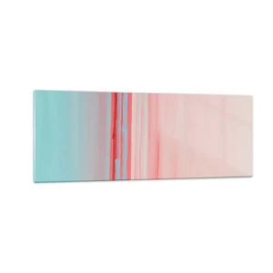 Schilderen op glas - Abstractie bij dageraad - 140x50 cm