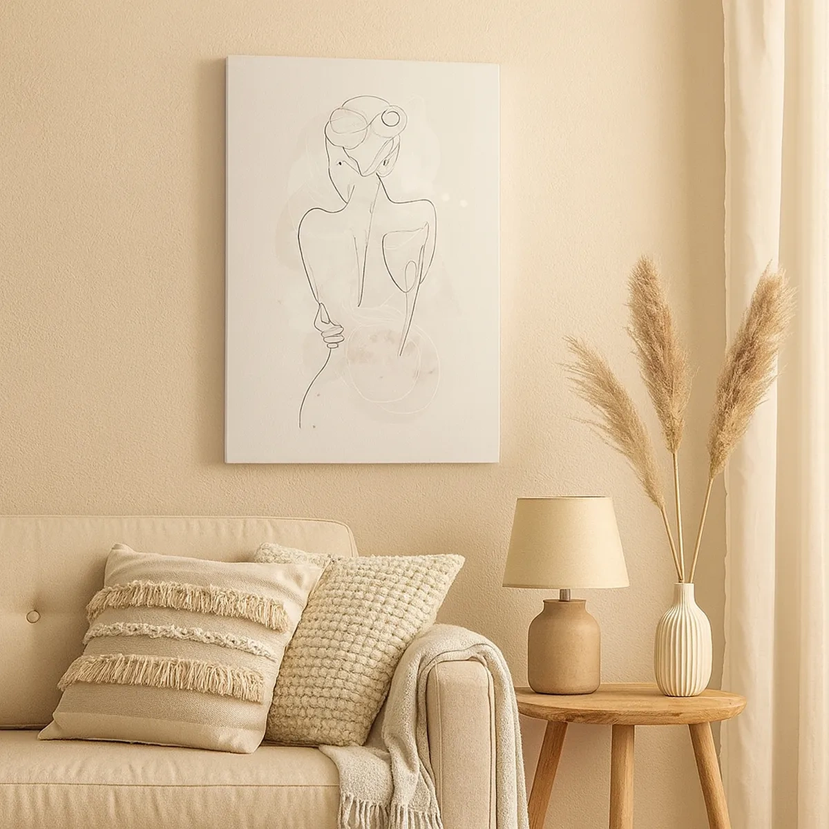 Schilderen op canvas - Als een gevoelig instrument - 50x70 cm