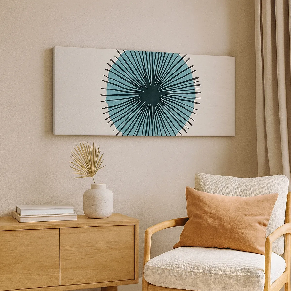 Schilderen op canvas - Stralend in het blauw - 30x30 cm