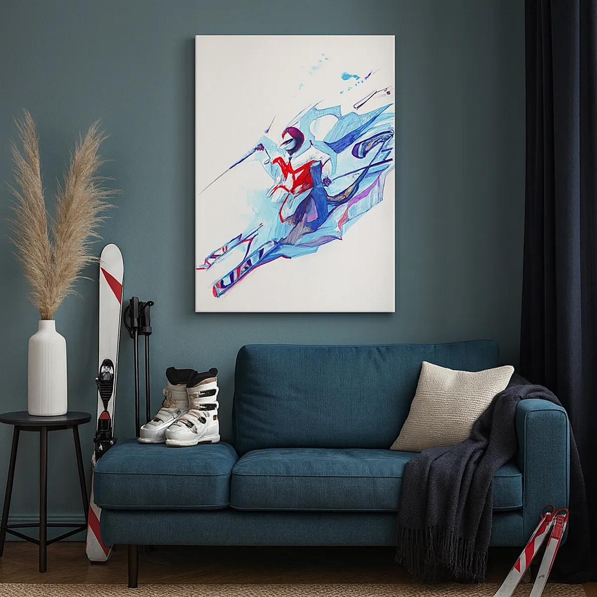 Schilderen op canvas - Gekke rush van vreugde - 50x70 cm