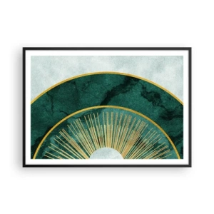 Poster in een zwarte lijst - Een ander zonnestelsel - 100x70 cm