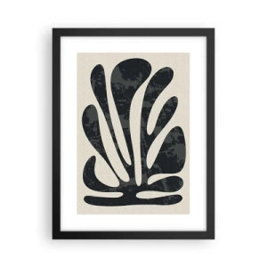 Poster in een zwarte lijst - Meervingerige abstractie - 30x40 cm