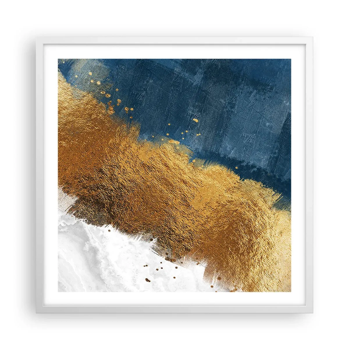 Poster in een witte lijst - De kleuren van de zomer - 60x60 cm