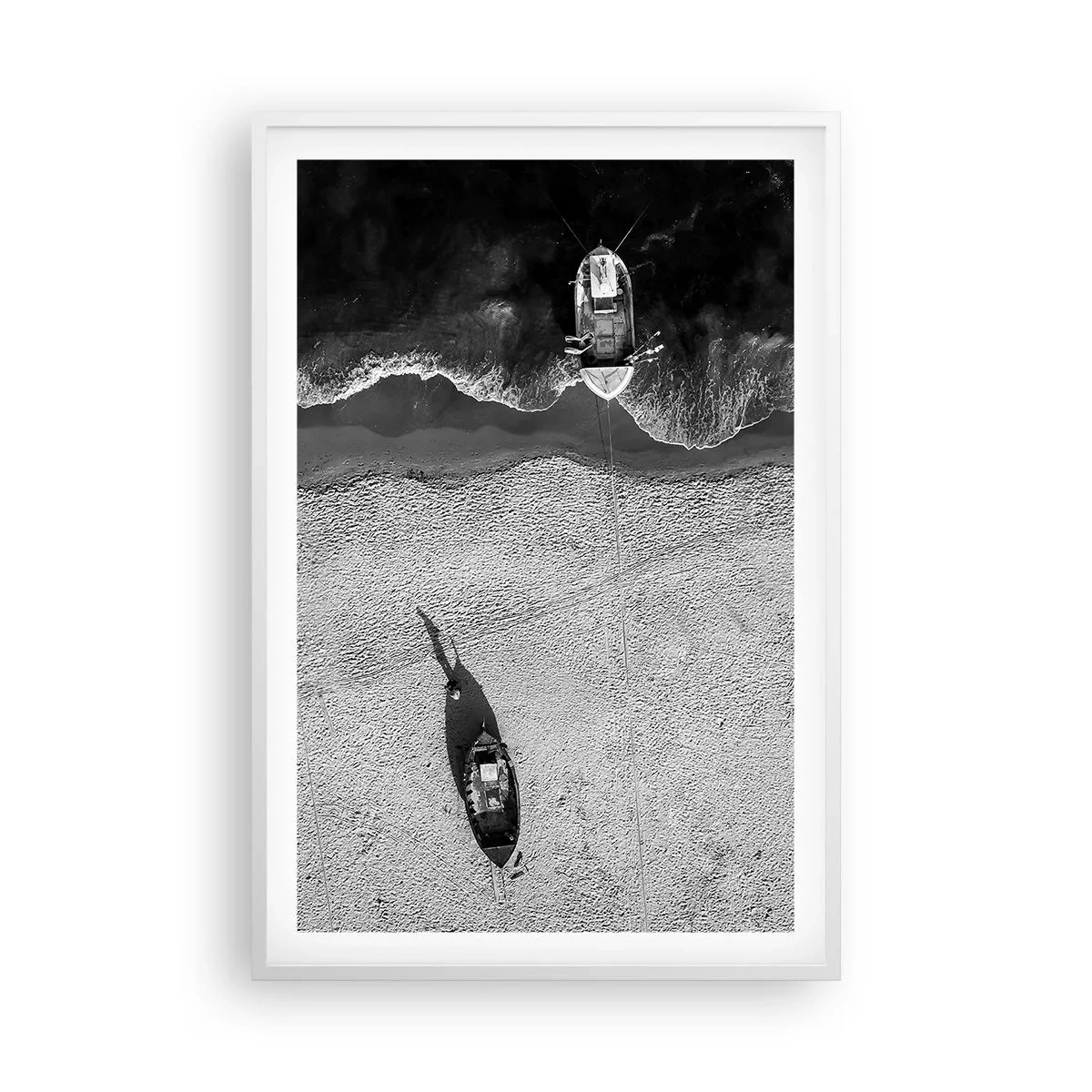 Poster in een witte lijst - Nog steeds aan de oever… - 61x91 cm