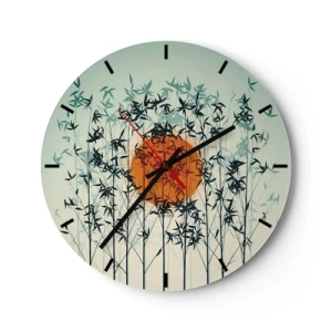 Wandklok - Klok - Japanse zon - 40x40 cm