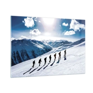 Schilderen op glas - Het team van de veroveraars - 100x70 cm