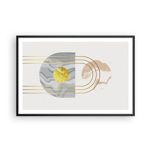 Poster in een zwarte lijst - Helderheid en schittering - 91x61 cm