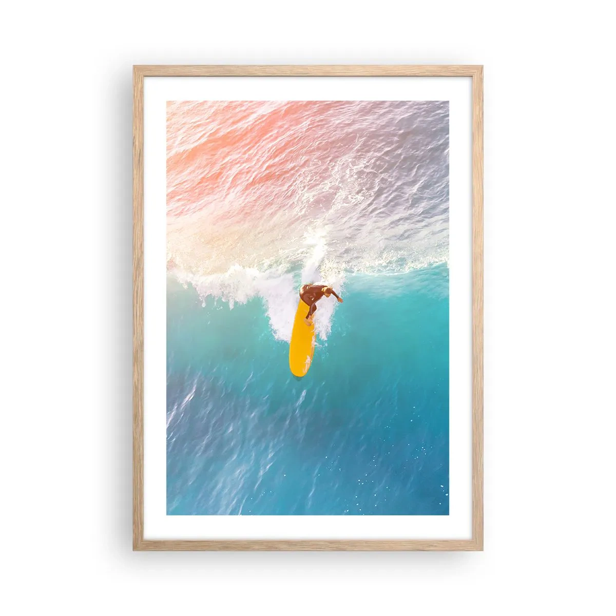Een poster in een licht eiken lijst - De oceaanruiter - 50x70 cm