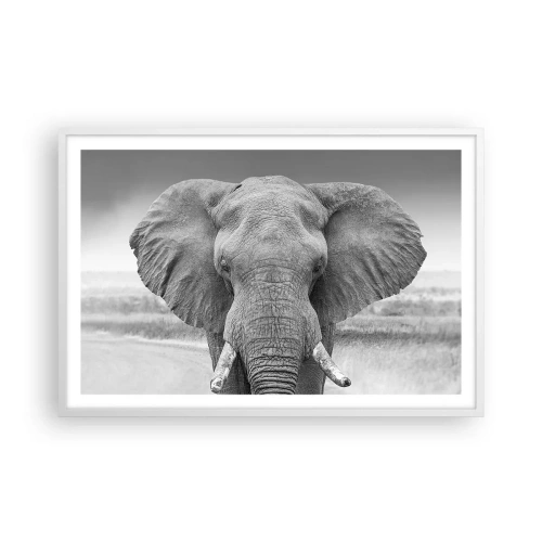 Poster in een witte lijst - Welkom in mijn wereld - 91x61 cm