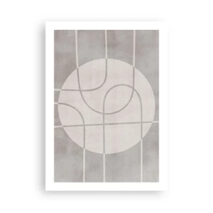 Poster - Rond en rechtdoor - 50x70 cm