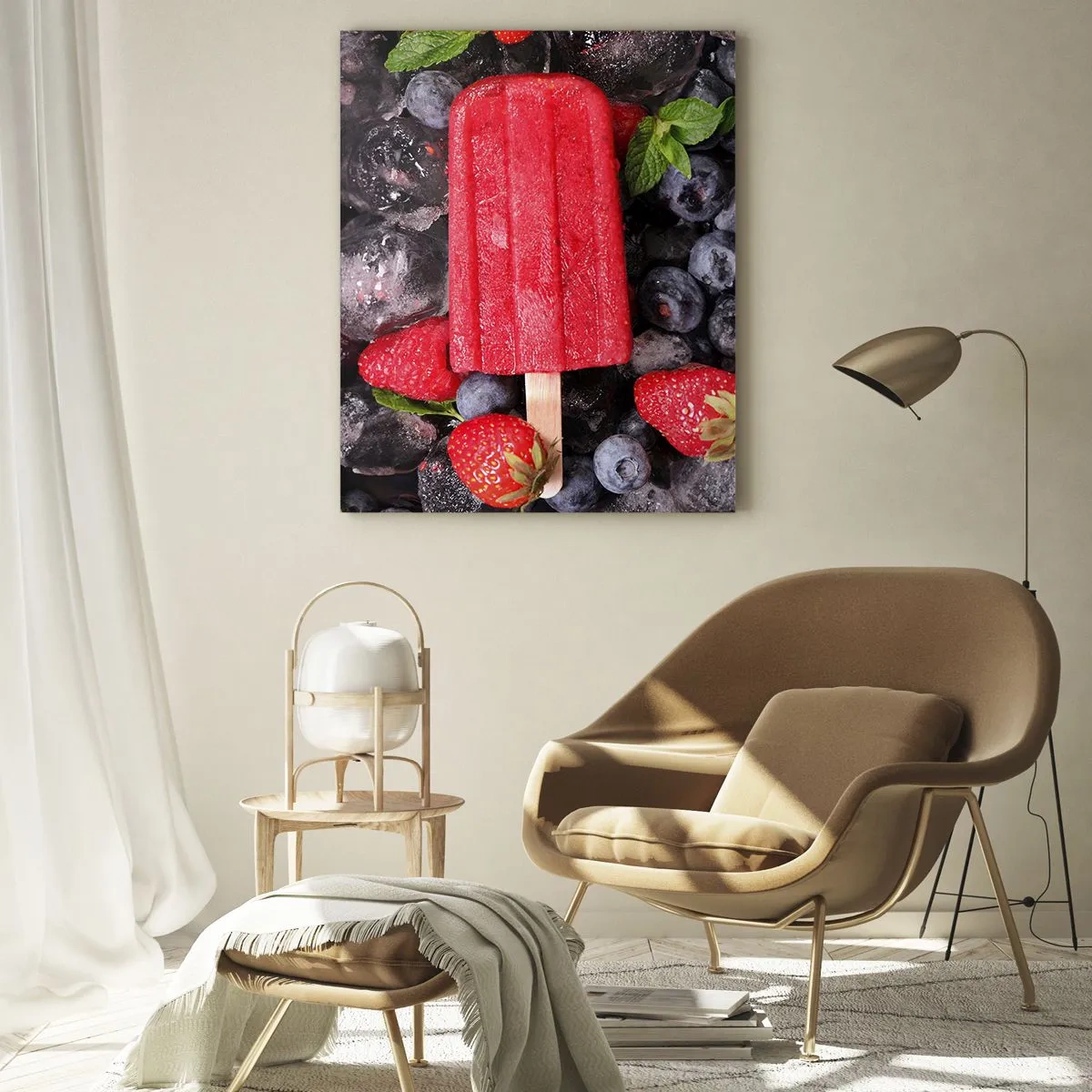Schilderen op glas - De smaak van hete zomer - 70x100 cm