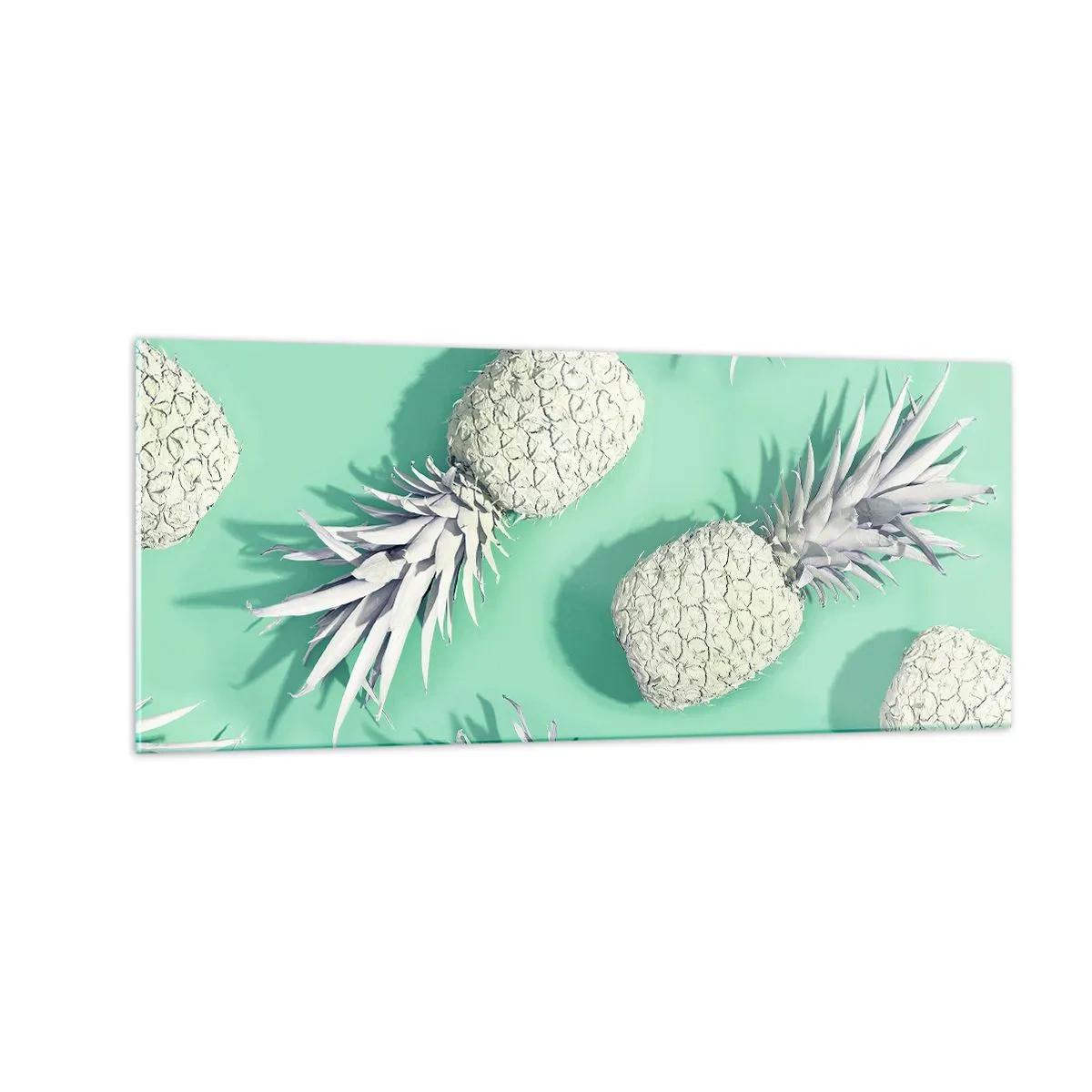 Schilderen op glas - Het gaat goed met munt - 100x40 cm