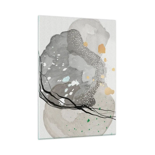 Schilderen op glas - Organische compositie - 50x70 cm