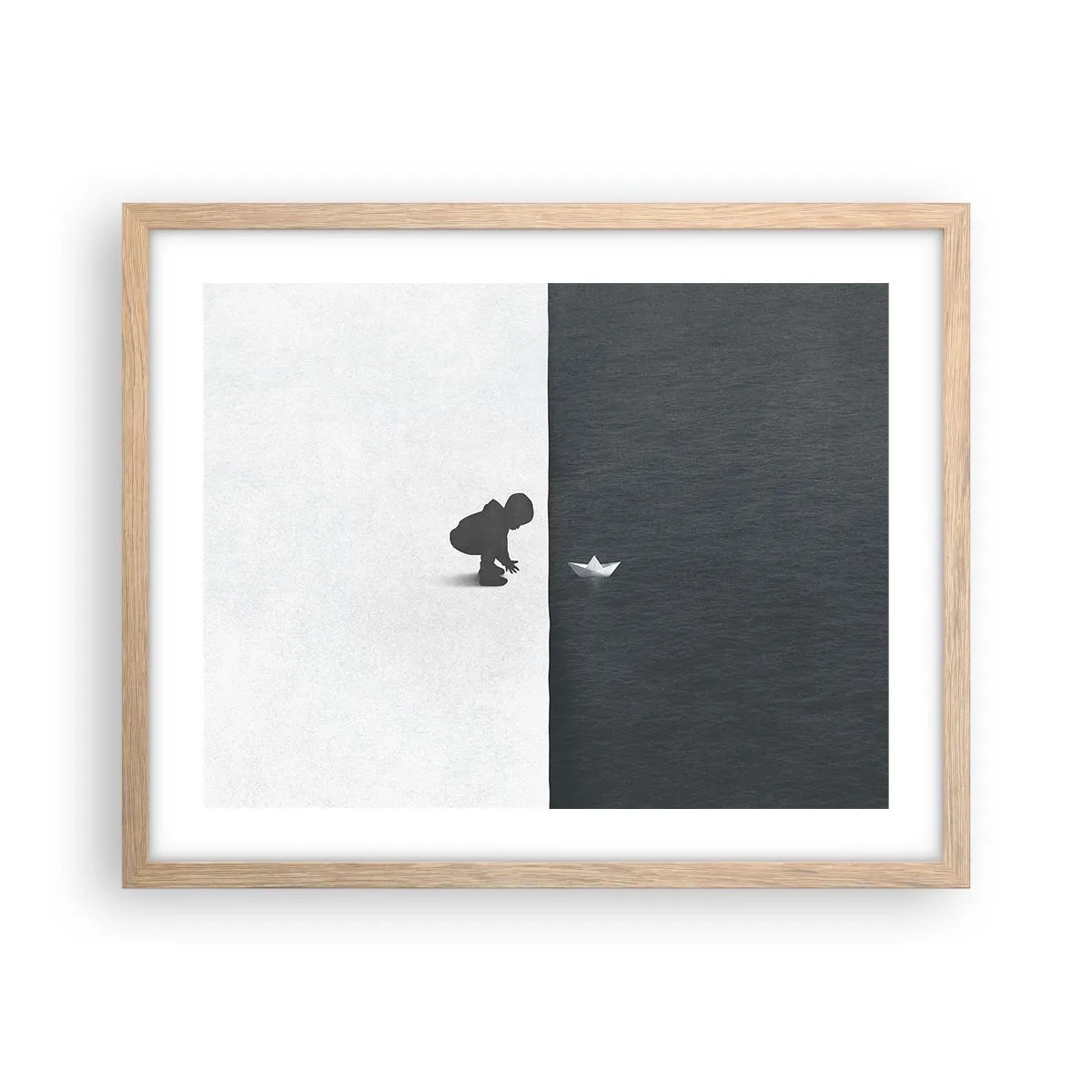 Een poster in een licht eiken lijst - Geweldige expeditie - 50x40 cm