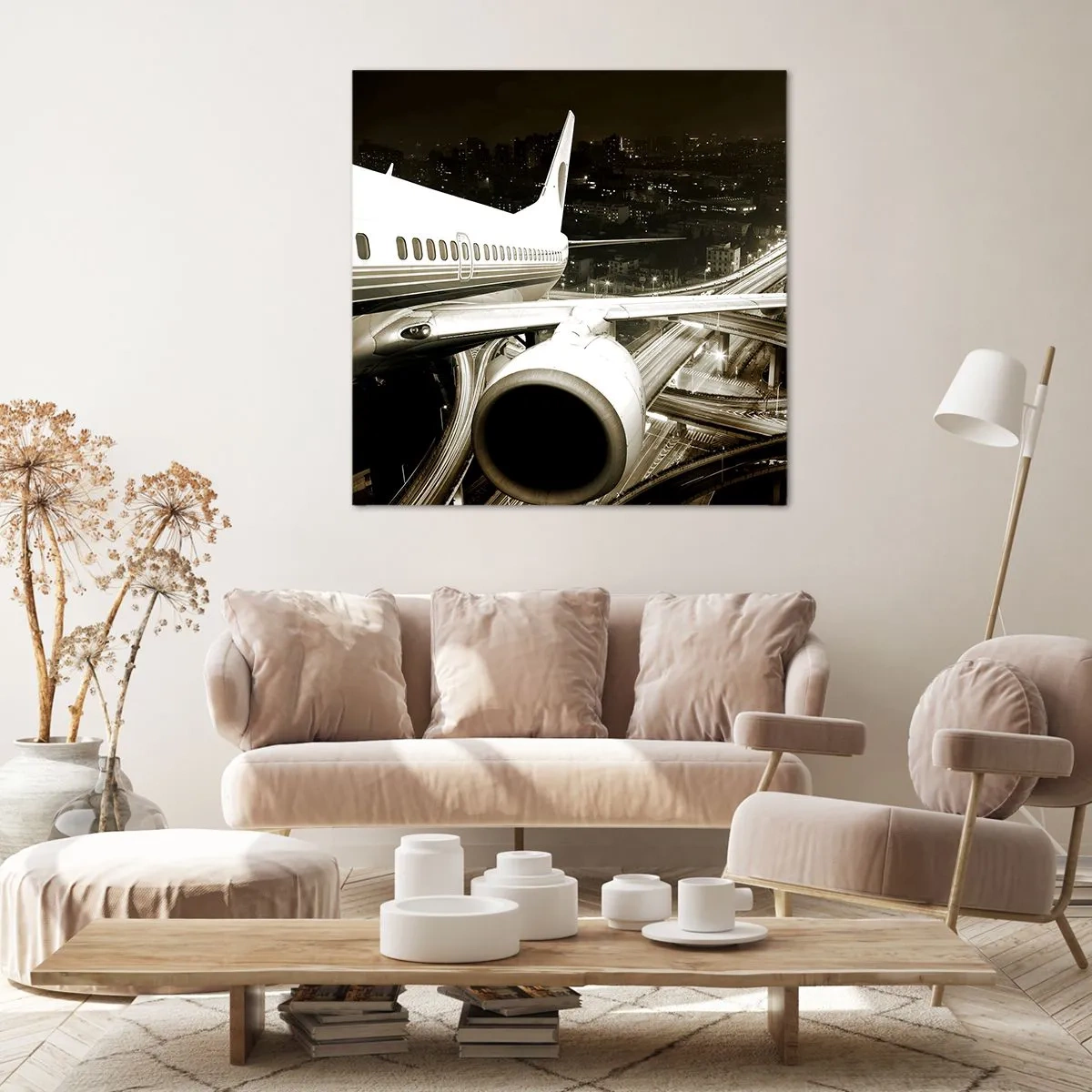 Schilderen op canvas - Vlieg de nacht in - 40x40 cm