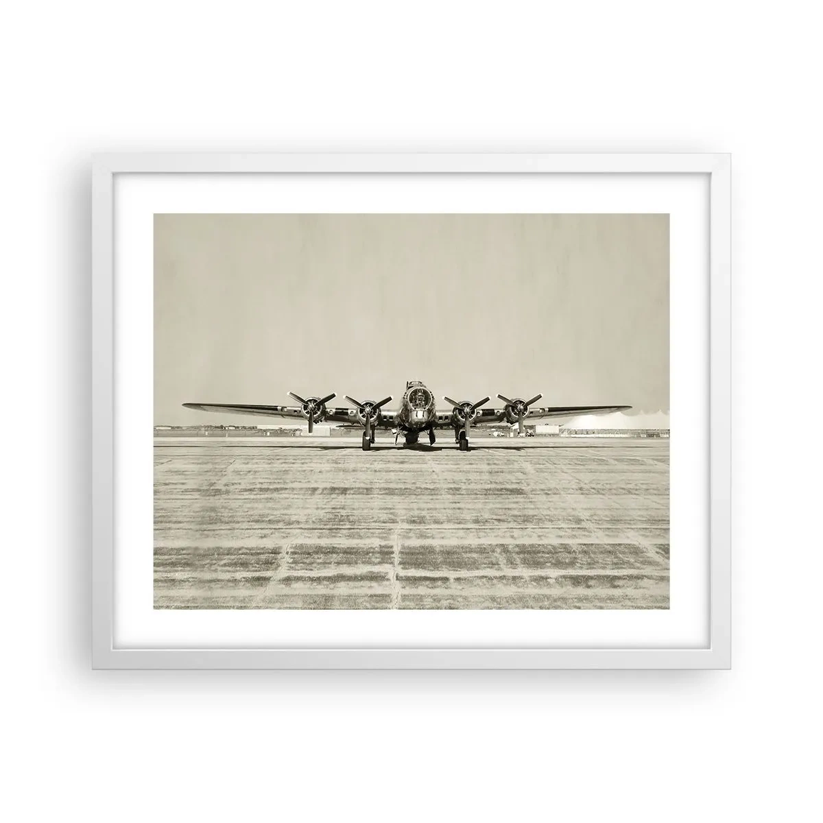 Poster in een witte lijst - Zoals altijd klaar - 50x40 cm