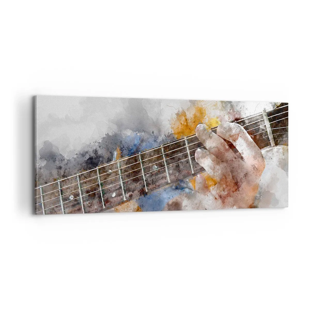 Schilderen op canvas - Poëzie tussen de snaren - 100x40 cm