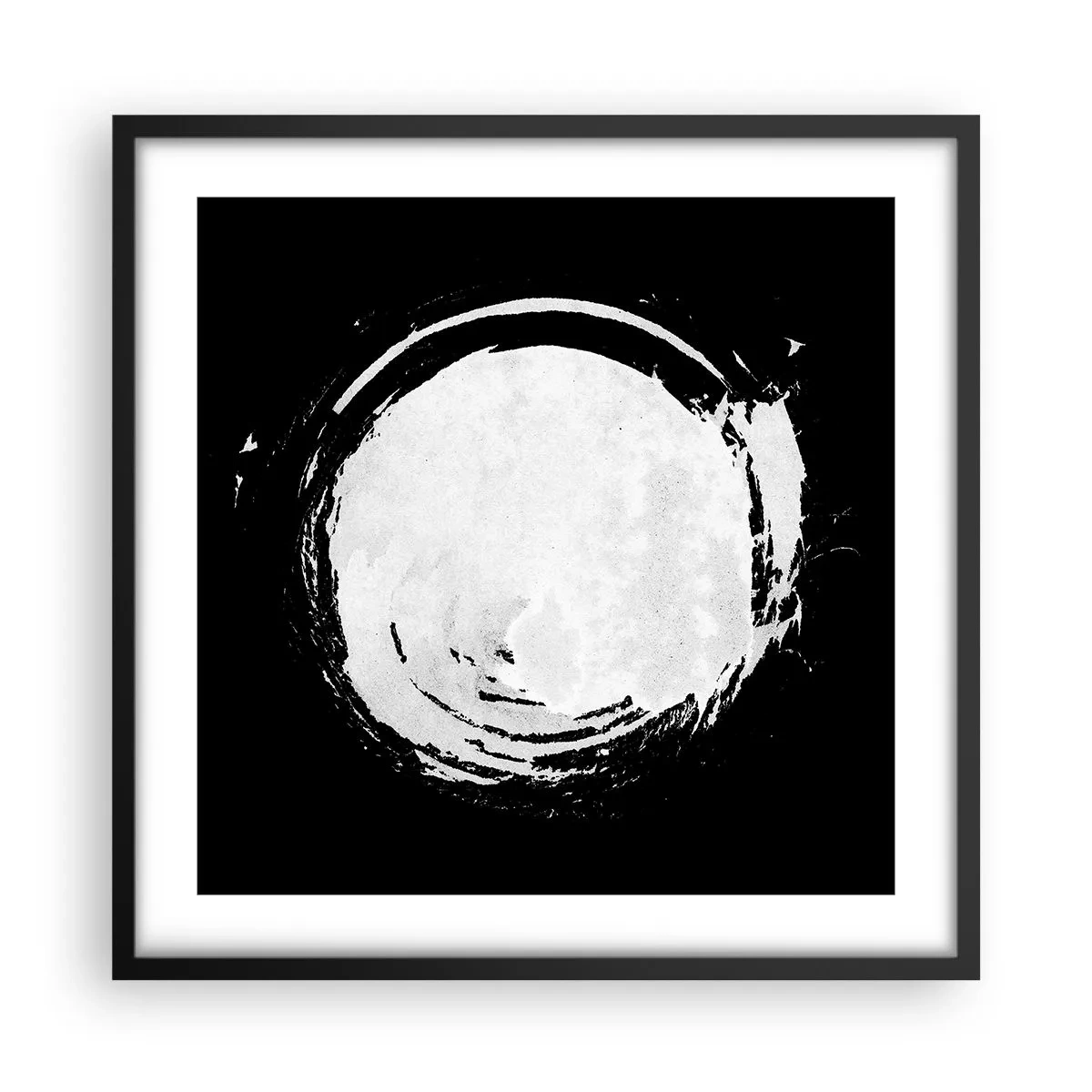 Poster in een zwarte lijst - Goede weg - 50x50 cm