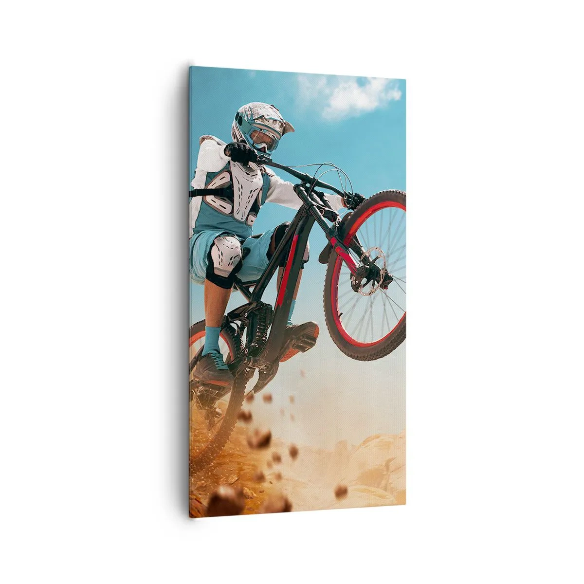 Schilderen op canvas - Fiets waanzin demon - 65x120 cm