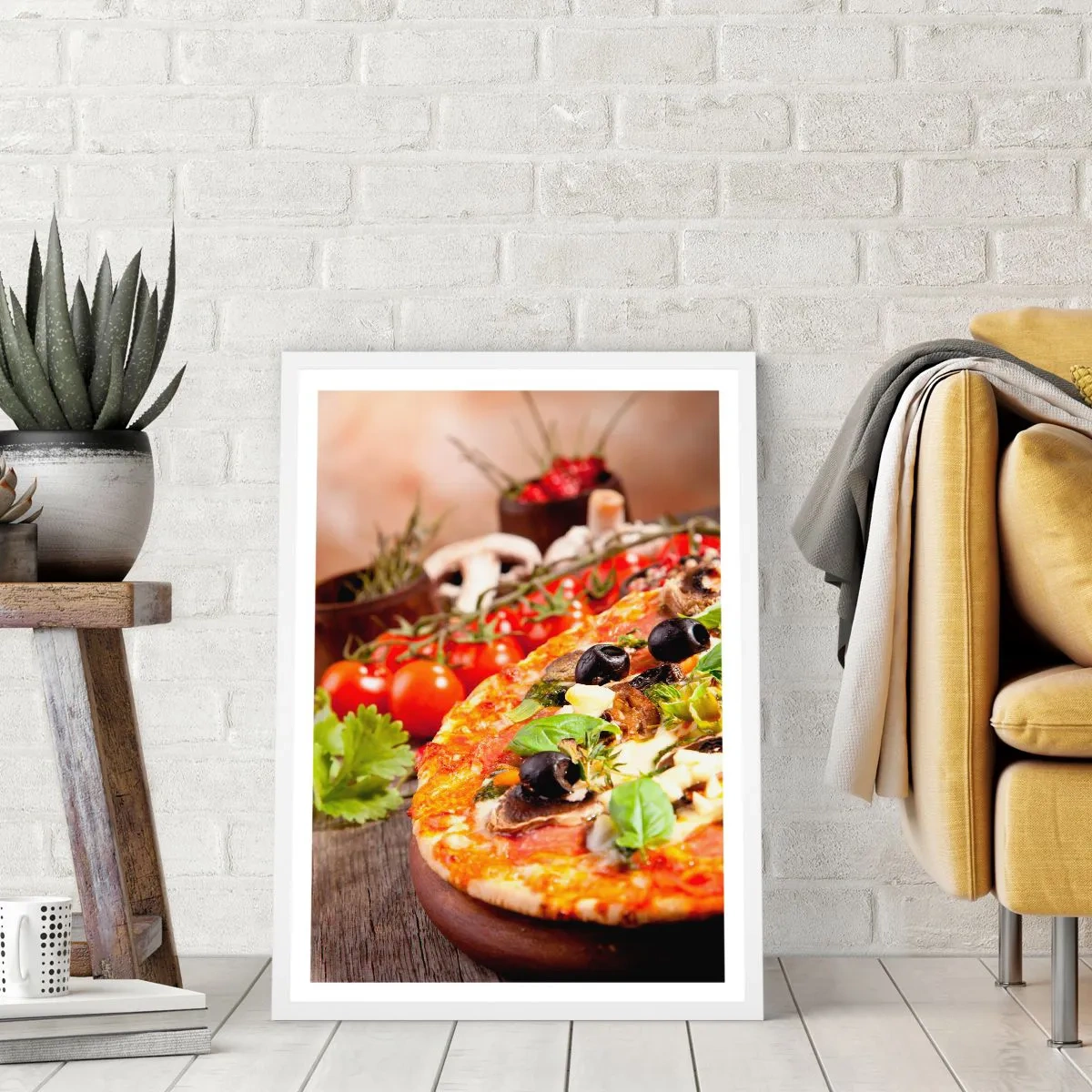 Poster in een witte lijst - Van de tellurische ingrediënten - 61x91 cm