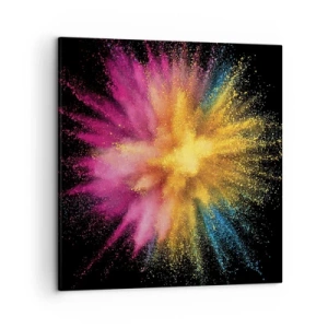 Schilderen op canvas - De geboorte van kleuren - 50x50 cm