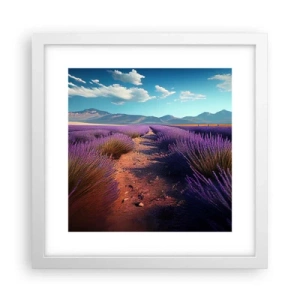 Poster in een witte lijst - Geurige velden - 30x30 cm