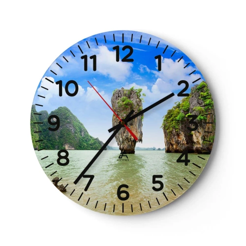 Wandklok - Klok - Rotsachtige wonderen van de natuur - 40x40 cm