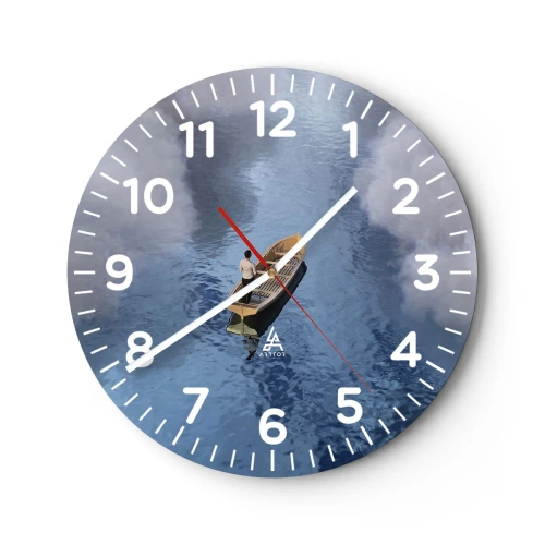 Wandklok - Klok - Leven – reis – onbekend - 30x30 cm