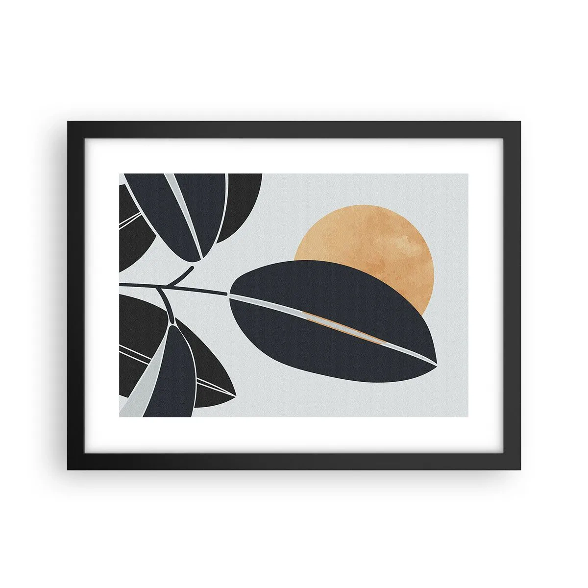 Poster in een zwarte lijst - Hete zomerdag - 40x30 cm